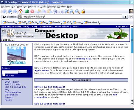 Konqueror Web