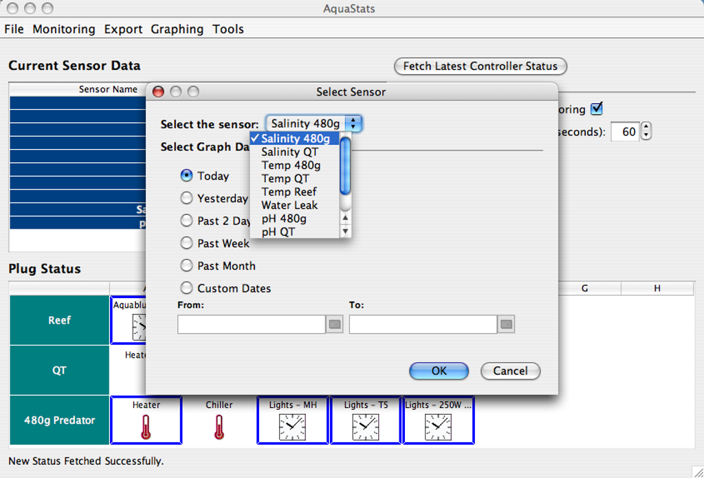 Graphing and exporting