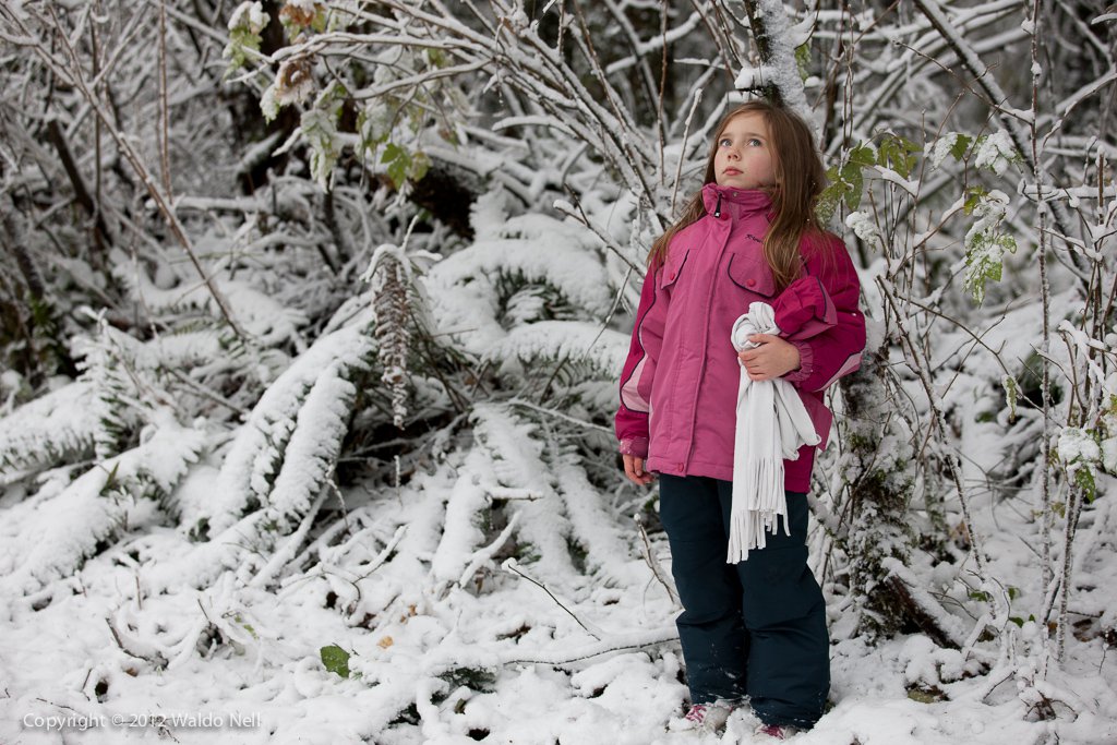 Katja in the snow