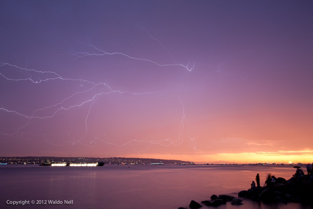 Thunderstorm over English Bay, 25 July 2009