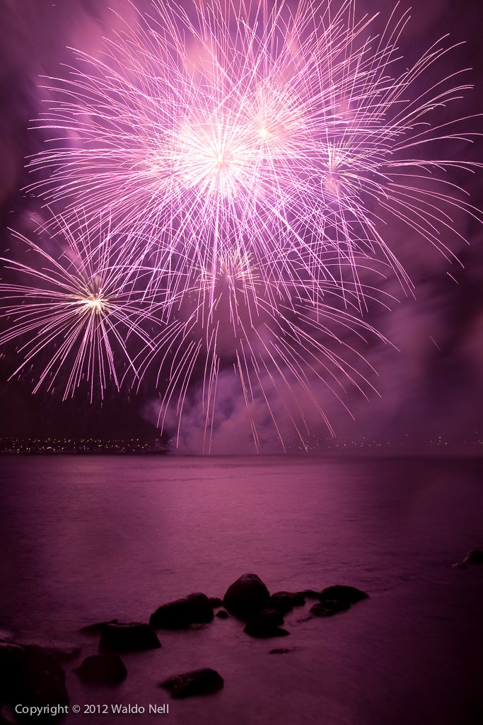 Fireworks 2 over English Bay, 25 July 2009