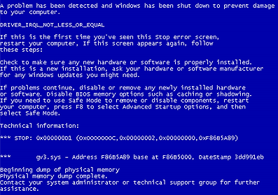 Real BSOD