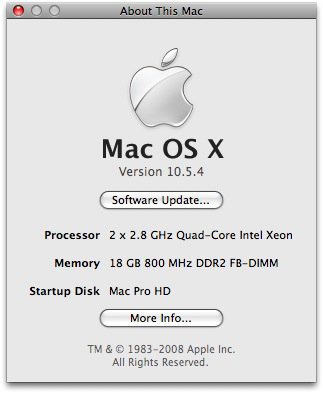 Mac OS X Info - Mac Pro