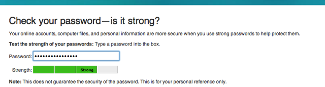 Microsoft Password Strength Checker