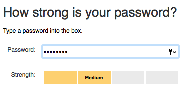 Microsoft Password Meter