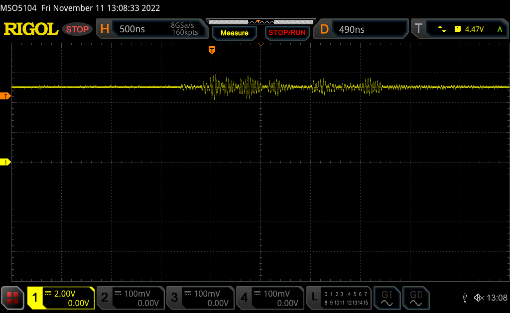 Oscilloscope #4 - Vcc ripple