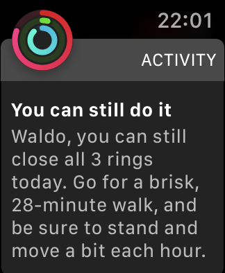 Apple Watch Activity Request