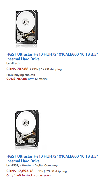 Amazon price... ummm... discrepancy?