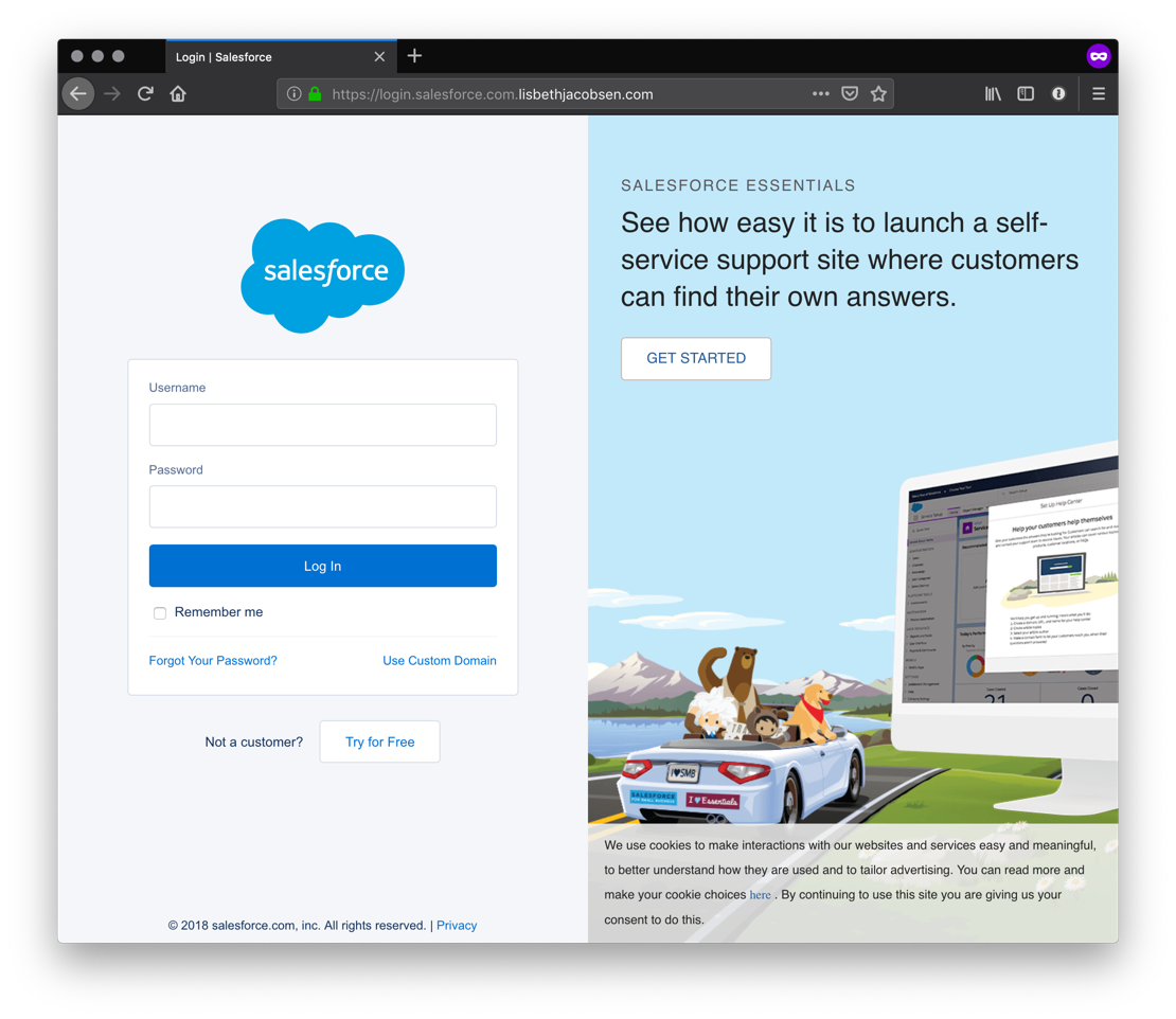 Salesforce Login 1